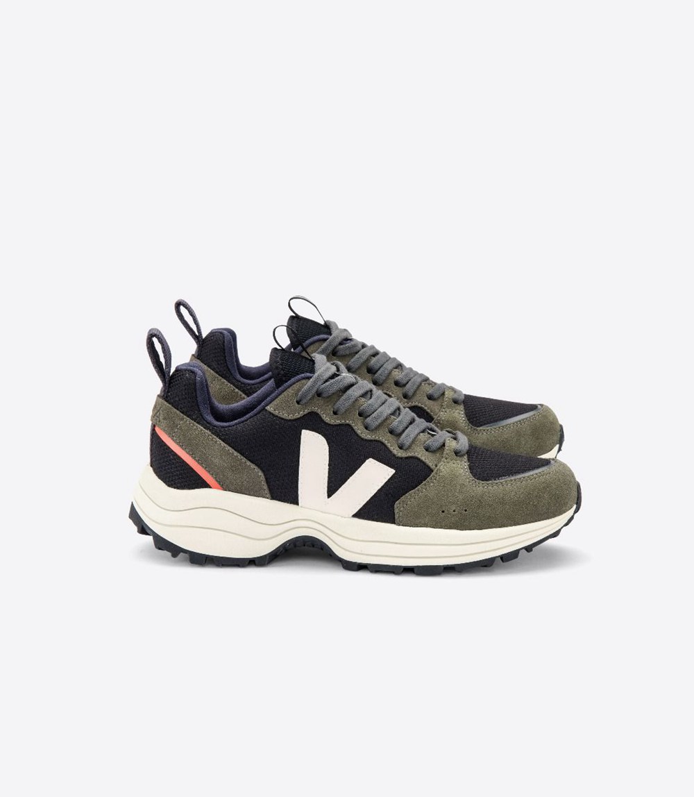 Veja Sneakers Mens - Venturi Bastille B-mesh - Black/Grey/Olive - 5209VRCUZ